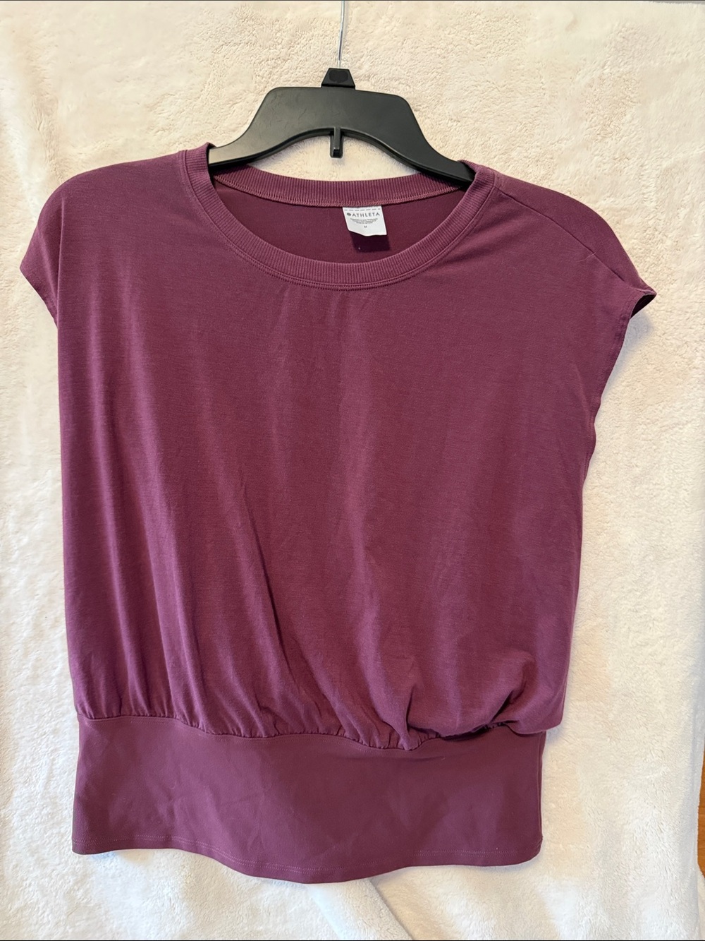 Athleta Short-Sleeve Blouson Top M